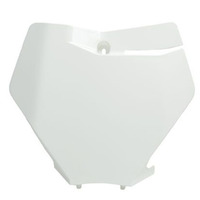 Rtech White Front Plate for 2019-2022 KTM 250 SX 