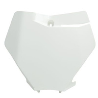 Rtech White Front Plate for 2019-2022 KTM 250 XCF 