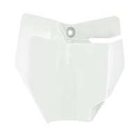 Rtech White Front Plate for 2020-2024 KTM SXE5 