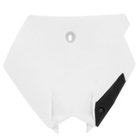 Rtech White Front Plate for 2005-2010 KTM 105 SX 