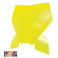 Rtech Neon Yellow Front Plate for 2023-2024 KTM 250 XCF 