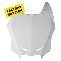 Rtech White Front Plate for 2018-2023 Suzuki RMZ450 