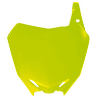 Rtech Neon Yellow Front Plate for 2010-2018 Suzuki RMZ250 