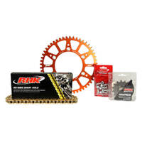 RHK KTM SX-SXF-EXC-EXC-F 1990-On 14/48 Gold MX Chain & Orange Alloy Sprocket Kit 