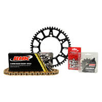 RHK Suzuki RMZ450 2005-2012 14/49 Gold O-Ring Chain & Black Alloy Sprocket Kit 