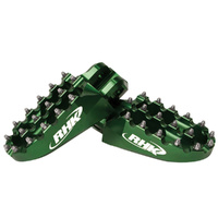 RHK Green Pursuit Footpegs for 2019-2023 Kawasaki KX450F 
