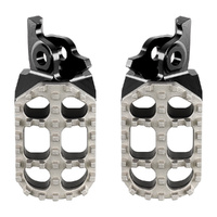 RHK Black Pursuit Adjustable Footpegs for 2004-2017 Honda CRF250X 