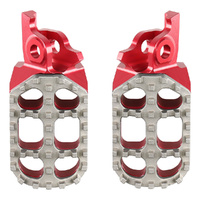 RHK Red Pursuit Adjustable Footpegs for 2004-2017 Honda CRF250X 
