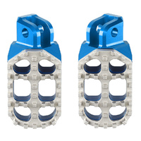 RHK Blue Pursuit Adjustable Footpegs for 2004-2006 Husaberg FS450E 