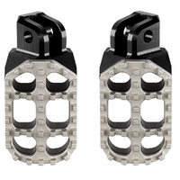 RHK Black Pursuit Adjustable Footpegs for 2010-2011 Sherco Enduro 3.0I 