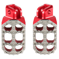 RHK Red Pursuit Adjustable Footpegs for 2018-2023 Sherco 125 SE Factory 