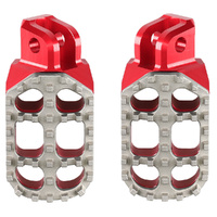 RHK Red Pursuit Adjustable Footpegs for 2004-2006 Husaberg FS450E 