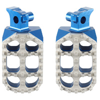 RHK Blue Pursuit Adjustable Footpegs for 2002-2024 Yamaha YZ85 