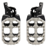 RHK Black Pursuit Adjustable Footpegs for 2005-2008 Kawasaki KX250 