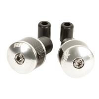 RHK Silver Carbon Handlebar Bar End Weights 
