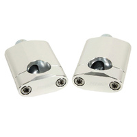RHK Silver 60mm Universal Tapered 1 1/8 Bar Mounts 