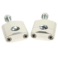 RHK Silver Universal Standard 7/8 Bar Mounts 