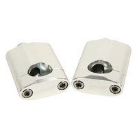 RHK Silver Universal Tapered 1 1/8 Bar Mounts 
