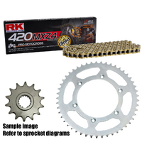 RK Gold MX Chain & Sprocket Kit for 2003-2005 Suzuki RM65 - 13/47