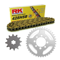 RK Gold HD Chain & Sprocket Kit for 1979-1983 Suzuki RM50 - 12/42 (428 Conversion)