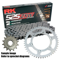 RK X-Ring Chain & Sprocket Kit for 2025 Royal Enfield Classic 650 - 15/38