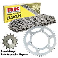 RK Standard Chain & Sprocket Kit for 1987-1999 Honda CB400F NC31 - 16/33