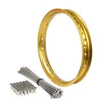 Rear Gold Excel Rim & Spokes Set for 2012-2025 KTM 500 EXCF - 18x2.15