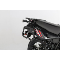 EVO side carriers Black. Reinforced. Kawasaki KLR650 (08-18). (KFT.08.363.20000/B)