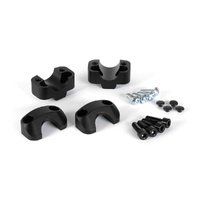 Bar converter. diam 22mm to diam 28mm. h 20 mm. Black. (LEH.00.039.160/B)