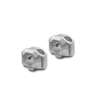 Bar riser for diam 22 mm handlebar. H=15 mm. Silver. (LEH.00.039.22001.15/S)