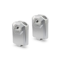 Bar riser for diam 22 mm handlebar. H=50 mm. Silver. (LEH.00.039.22001.50/S)