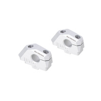Variable bar back diam22 mm handlebars with offset. Silver. BMW F 750 GS (17-) / F 800 GS (23-). (LEH.00.039.30100/S)
