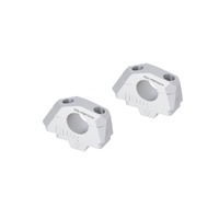 Bar back variable for diam28 handlebars. H=28mm. Back 5/10/15/20/25/30 mm. Silver. (LEH.00.039.31000/S)