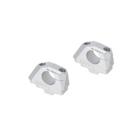 Bar back variable for diam32 handlebars. H=32mm. Back 5/10/15/20/25/30 mm. Silver. (LEH.00.039.32000/S)