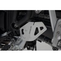 Heel guard left. Silver. Triumph Tiger 900/GT/Rally/Pro (19-). (SCT.11.953.10100/S)