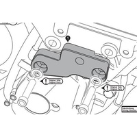 Crash Pad Holder for 2008-2012 Yamaha XJ6 XJ6 Diversion (Crash Pads not inc) - STP.06.590.80500/B