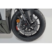 Slider set for front axle. Black. Ducati models (14-). (STP.22.176.10201/B)