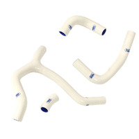 Samco Honda White Radiator Hose Kit - CRF450R 'Y' Piece Race Design 2013-2014