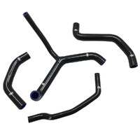 Samco Kawasaki Black Radiator Hose Kit - ZX10 R / SE / KRT / RR ** Race Bike Design ** 2016-2019