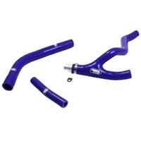 Samco Yamaha Blue Radiator Hose Kit - YZ450F 'Y' Piece Race Design with Alloy Insert 2014-2017