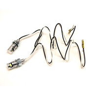 Number Plate LED Bolt Light 17x12 Silver (Pair)
