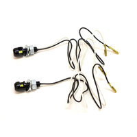 Number Plate LED Bolt Light 13.5X12.8 Black (Pair)
