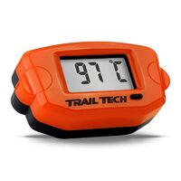 Trail Tech TTO Digital Temperature Gauge 19mm Hose - Orange