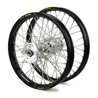 Honda Talon / Excel SNR MX Black Rims / Silver Hubs Wheel Set CRF250 2014-17, CRF450 2013-17 21*1.6 / 19*2.15