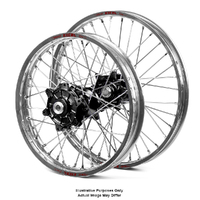 KTM 790-1090-1190-1290 Adv Silver Excel Rims / Black Talon Hubs Wheel Set