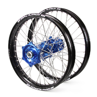 Honda Talon / Platinum SNR MX Black Rims / Blue Hubs Wheel Set CRF250 2014-17 / CRF450 2013-17 21 / 19*2.15