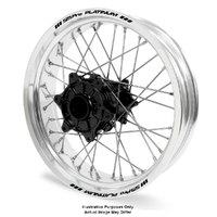 KTM 790-1090-1190-1290 Adv Silver Platinum Rims / Black Talon Hubs Rear Wheel