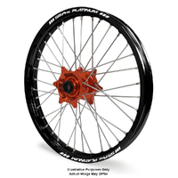 KTM 790-1090-1190-1290 Adv Black Platinum Rims / Orange Talon Hubs Front Wheel