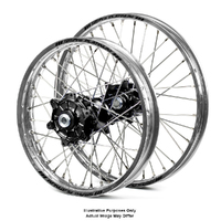KTM 790-1090-1190-1290 Adv Silver Platinum Rims / Black Talon Hubs Wheel Set