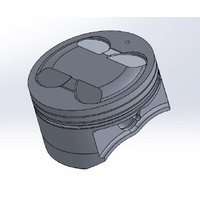 Wossner Piston Kit for 2012-2024 Kawasaki KLR650 - 100.94mm Bore (+1.00mm Oversize), High Compression 11.0:1